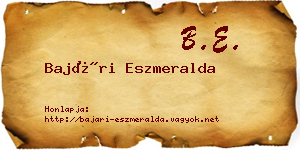 Bajári Eszmeralda névjegykártya